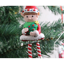 C149 Christmas Pottery Soft Pendentif Résine Arbre de Noël Petite Pendentif Décorations de Noël Décorations de Noël Ornements de Noël