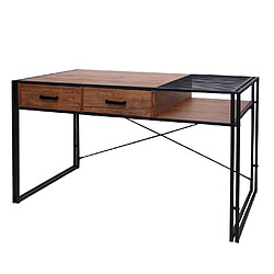 Avis Mendler Bureau HWC-H91, bureau bureau informatique, industriel 76x120x70cm ~ brun