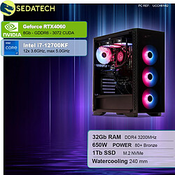 Sedatech PC Gamer • Intel i7-12700KF • RTX4060 • 32Go RAM • 1To SSD M.2 • sans OS