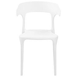 Acheter Beliani Lot de 8 chaises GUBBIO Matière synthétique Blanc