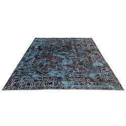 Avis Vidal Tapis de laine 291x204 Bleu Vintage Royal