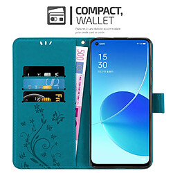 Cadorabo Coque Oppo Reno6 5G Etui en Bleu