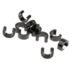 10pcs Aluminium C Pince Guide Gaine De Tuyau Pour Le Vélo Route Vtt Noir pas cher