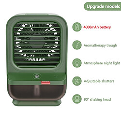 Universal Mini Climatisation Climatisation Ventilateur Lumière de nuit Batterie 4000mAh Climatisation Portable Ventilateur de refroidissement à air domestique avec pulvérisation | Couleur du ventilateur (03)