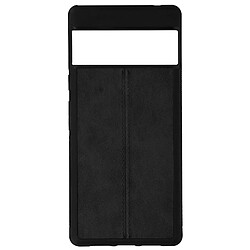 Avizar Coque Google Pixel 6 Pro Hybride Finition Effet Cuir Texturé Noir