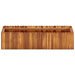 Maison Chic Jardinière,Lit surélevé de jardin - Bac à fleurs - pot de fleur 100x30x25 cm Bois massif d'acacia -GKD36882