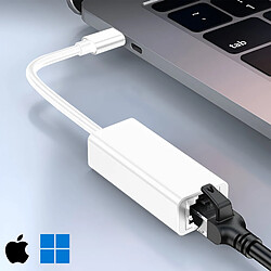 Avizar Adaptateur Ethernet RJ45 blanc pour Ordinateur Windows et Macbook, 1000 Mbps pas cher