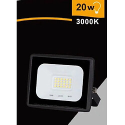 Tradex LED 20 WATT 1800 LM IP65 NOIR LUMIÈRE NATURELLE CHAUDE ET FROIDE EK02-20W-N