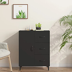 vidaXL Buffet noir 69,5x34x90 cm bois d'ingénierie