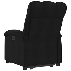 Avis vidaXL Fauteuil inclinable noir tissu