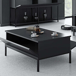 Acheter Hanah Home Table basse en agglomeré et métal Lord anthracite et noir.