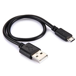 Wewoo Câble pour Samsung, HTC, LG, Sony, Huawei, Lenovo, Xiaomi et autres Smartphones 30cm 2 noyaux 20 fils de cuivre Micro USB vers USB 2.0 de chargeur,