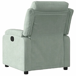 Avis Maison Chic Fauteuil Relax pour salon, Fauteuil inclinable gris clair velours -GKD43458