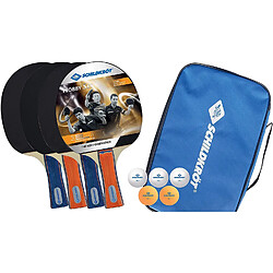 Schilder Fun Sport Set de ping-pong 4 joueurs Hobby dans un sac de transport