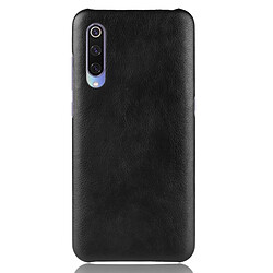 Wewoo Coque antichoc Litchi Texture PC + PU pour Xiaomi Mi 9 SE (Noir)