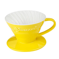 Acheter Céramique Verser Sur Tasse De Goutteur De Café Expresso Manuelle Rouge / Jaune / Bleu Jaune