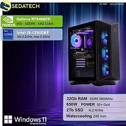 Sedatech PC Gamer • Intel i9-12900KF • RTX4060Ti • 32Go DDR5 • 2To SSD M.2 • Windows 11