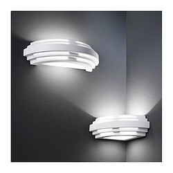 Luminaire Center Applique murale STIEGEL blanc 1 ampoule Largeur 23 Cm