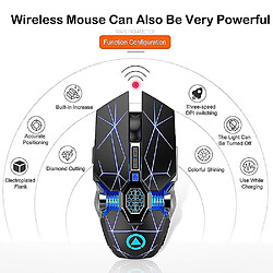 Avis Universal A7 Wireless Mouse LED Backlit 2.4g USB Optical Ergonomic Gaming Mouse Optical MICE pour PC Laptop