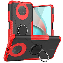 Coque en TPU anti-chocs avec béquille pour votre Xiaomi Redmi Note 9 5G - rouge