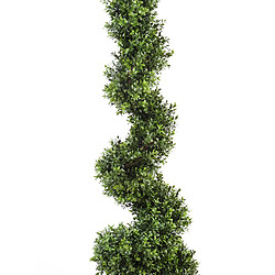 Avis Pegane Plante artificielle haute gamme Spécial extérieur / Buis Artificiel forme Spirale - Dim : 130 x 35 cm