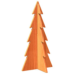 vidaXL Arbre de Noël en bois pour décoration 59,5cm bois de pin massif