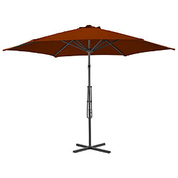 Avis Maison Chic Parasol Jardin | Parasol d'extérieur avec mat en acier Terre cuite 300x230 cm - GKD64857