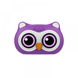 General Haut-parleur Bluetooth pour enfants, mini haut-parleur sans fil Bluetooth pour animal de compagnie, véritable stéréo sans fil pour un son riche et puissant, mini haut-parleur Bluetooth mignon pour animal de compagnie (violet)