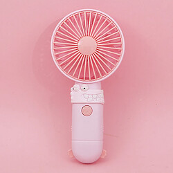 (StyleE) Mini Ventilateur Portatif Portatif Rechargeable d'alimentation Usb Design En Forme De Dessin Animé Mignon