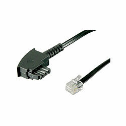 Acheter Wentronic goobay - Telefonadapter - TAE-F (M) bis RJ-11 (M) - 10,0m - flach - Schwarz (50940)