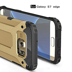 Wewoo Coque renforcée or pour Samsung Galaxy S7 Edge / G935 Armure Tough TPU + PC Combinaison pas cher