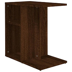 vidaXL Table d'appoint Chêne marron 50x30x50 cm Bois d'ingénierie