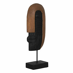 BigBuy Home Figurine Décorative Marron Masque 17,5 x 10 x 50 cm