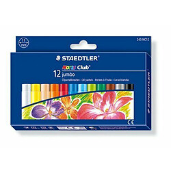 Staedtler - Noris Club - Pack de 12 Craies pastels à l'huile jumbo - Assortis