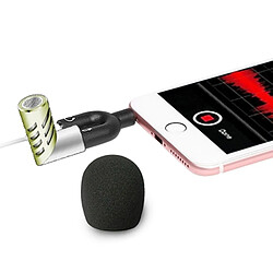 Wewoo Micro vert pour smartphone, tablettes et autres appareils audio avec un port microphone à condensateur, écouteurs de 3,5 mm