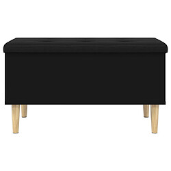 Maison Chic Banc de rangement | Meuble de rangement d'Entrée | Coffres d'Intérieur noir 82x42x46 cm bois d'ingénierie -MN93221 pas cher