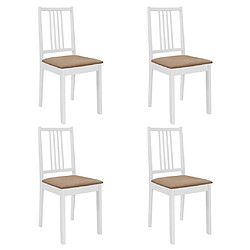 Acheter vidaXL Mobilier de salle à manger 5 pcs MDF Blanc