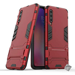 Htdmobiles Coque rigide anti choc pour Xiaomi Mi 9 + film ecran - ROUGE