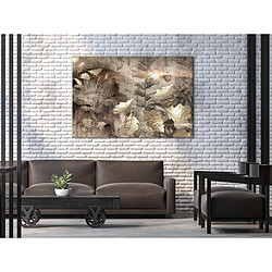 Decoshop26 Tableau toile de décoration murale impression premium en 1 partie sur châssis en bois motif Crépuscule d'automne 30x20cm 11_0015769