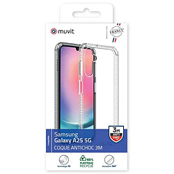 Avis Muvit Coque de Protection pour Samsung Galaxy A25 5G Renforcée 3M Transparent