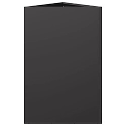 Acheter vidaXL Jardinière noir triangulaire 50x43x75 cm acier