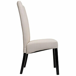 Chaise de Salle à Manger Alexandra House Living Crème 48 x 102 x 49 cm