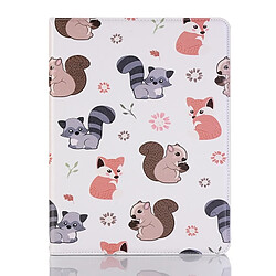 Wewoo Housse Étui Coque en cuir à rabat horizontal avec motif Squirrels pour iPad Pro 11 pouces 2018avec fentes cartes & support & porte-monnaie & cadre photo & fente stylo