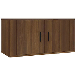 Acheter Maison Chic Ensemble de meubles TV 2 pcs pour salon - Chêne fumé Bois d'ingénierie -MN84290