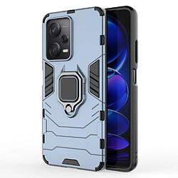 Htdmobiles Coque pour Xiaomi Poco X5 Pro 5G / Redmi Note 12 Pro 5G - housse etui rigide anti choc + film ecran - BLEU FONCE