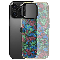 Avizar Coque pour iPhone 16 Pro Max Antichoc Souple Tutti Frutti Noir