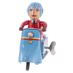 Acheter Classique Wind-up Jouets Scooter Rider Clockwork Menchincal Tin Toy Collectibles