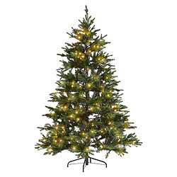 Beliani Sapin de Noël pré-allumé FIDDLE 180 cm Vert