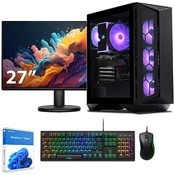 Sedatech Pack PC Gamer • AMD Ryzen 5 7600X3D • RTX4070 Super • 32Go DDR5 • 2To SSD M.2 • Windows 11 • Moniteur 27''