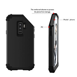 Avis Wewoo Coque renforcée noir pour Samsung Galaxy S9 + Dropproof 3 en 1 Pas de Gap dans le Moyen Silicone Manchon Housse de Protection